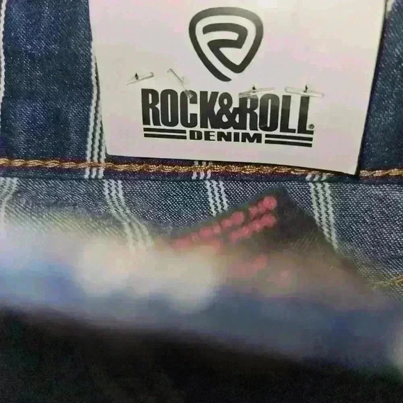 Rock & Roll Denim Womans High Rise Trouser Size W28 L 34 - Picture 11 of 12